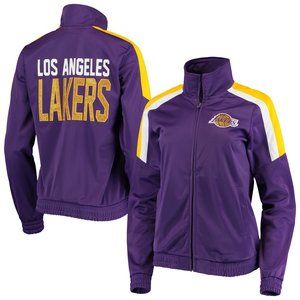 Carl Banks G-III 4her Glitter Los Angeles Lakers Track Jacket - Size S - NWOT